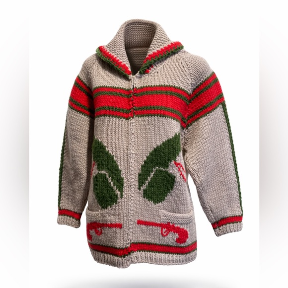 Vintage Cowichan sweater native 1950’s - Picture 2 of 5